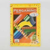 Bloc de papel pergamino, 50 hojas de 1/8