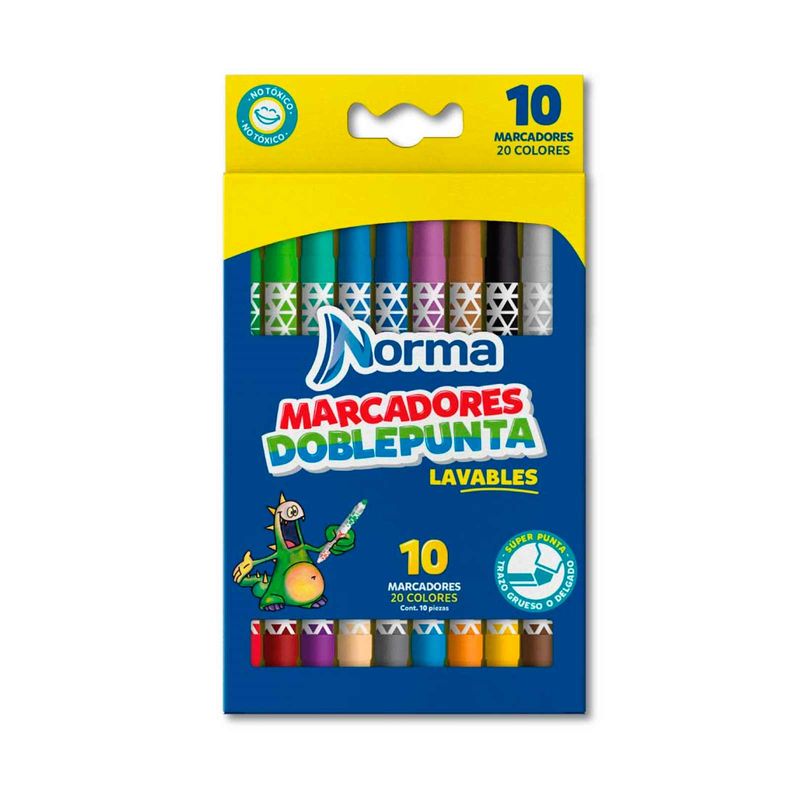 marcador-lavable-doble-punta-norma-10-unidades-7702111446120