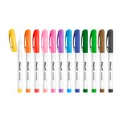 Plumígrafo Plus Pelikan con punta metálica x 12 piezas, colores surtidos