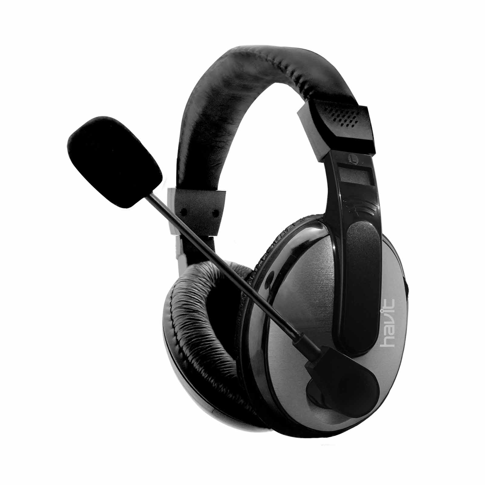 Auriculares vincha con micrófono Havit H139d Iron Grey — Compupel