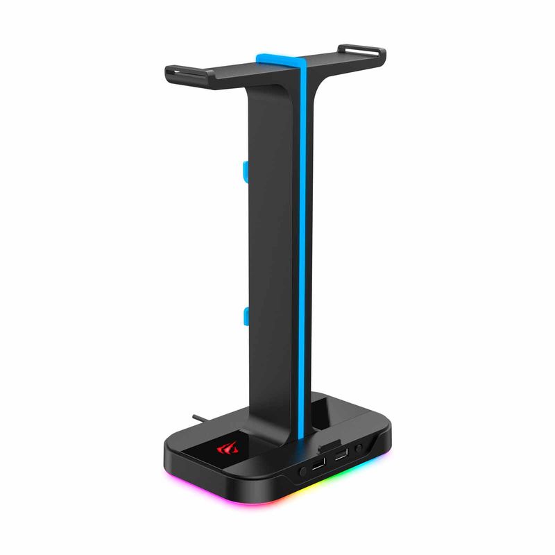 Soporte Gamer para audífonos con HUB USB y luz LED RGB