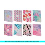 Cuaderno grande cuadriculado, 80 hojas, argollado, Scribe Incolors (surtido, precio por unidad)
