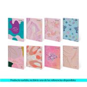 Cuaderno InColors rayado y argollado de tapa dura x 80 hojas (surtido)