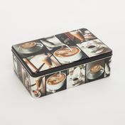 Caja organizadora, 20 cm, diseño café