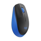 Mouse inalámbrico Logitech M190, negro y azul