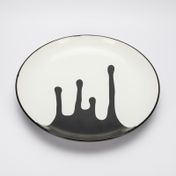 Plato blanco redondo, 4 x 29 cm