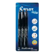 Bolígrafo Pilot Frixion con tapa, color negro x 3 unidades