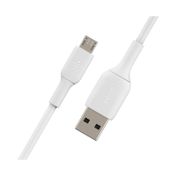 Cable Belkin micro USB a USB-A, 1 m, blanco