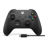 Control inalámbrico para Xbox con cable USB-C, negro