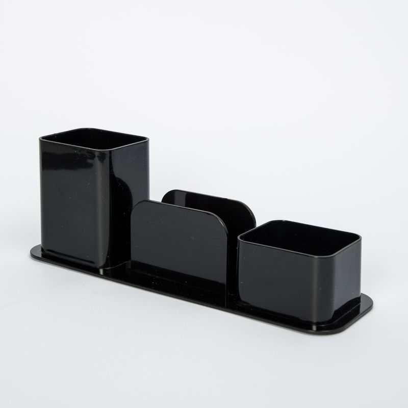 organizador-para-escritorio-plastico-negro-3-compartimientos-2-7897832851480