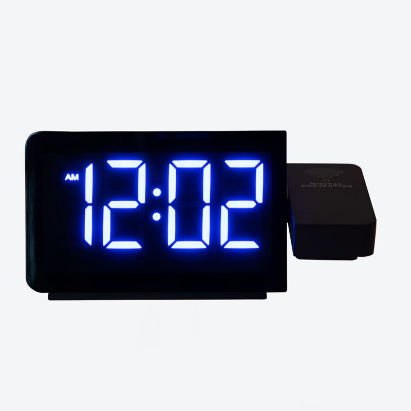 Despertador digital con radio proyector