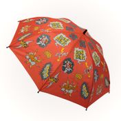 Paraguas semiautomático 8R rojo - diseño cómics, 74 cm
