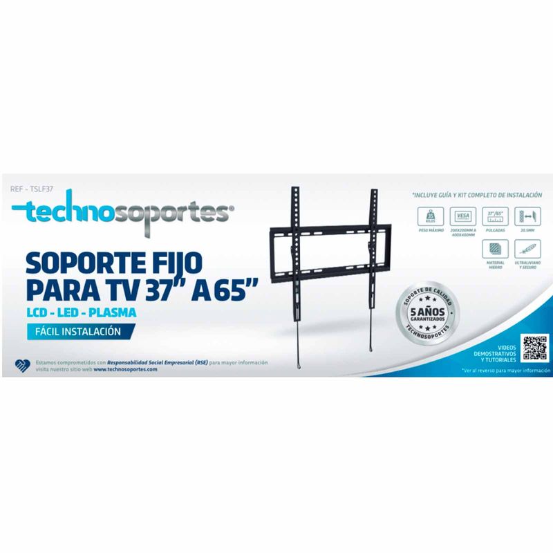 Soporte de brazo para TV 32″ a 65″ LCD / LED / PLASMA – Technosoportes