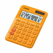 Calculadora Casio Basic, 12 dígitos, MS-20UC-RG, naranja