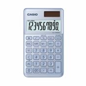 Calculadora Casio Basic, 10 dígitos, SL-1000SC-BU, azul y plateado