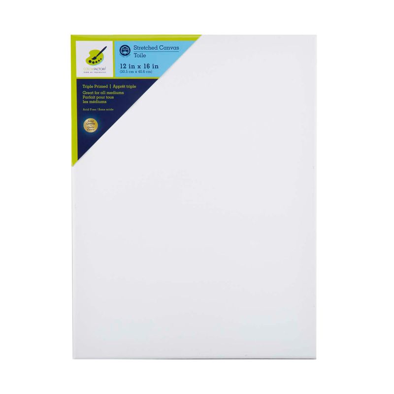 Lienzo blanco con bastidor, de 30.5 cm x 40.5 cm