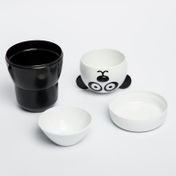 Recipiente medidor x 4 piezas, apilable, diseño panda
