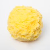 Esponja sintética redonda amarilla