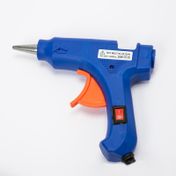 Pistola para silicona de 20 W, pequeña, azul