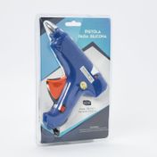 Pistola grande para silicona de 40 W, azul
