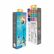 Aro de luz Slide extensible con trípode, negro
