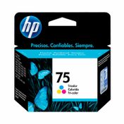 Cartucho de tinta HP 75 Tricolor Original (CB337WL), 5.5 ml