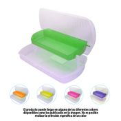 Portalápices, caja multiusos en plástico (producto surtido)