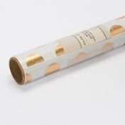 Rollo vinilo adhesivo de 25.4 x 25.4 cm puntos dorados