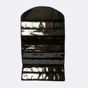 Organizador de joyas negro con gancho plástico, 44.4 x 80.7 cm