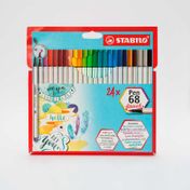 Plumones Stabilo Pen 68 Brush x 24 unidades