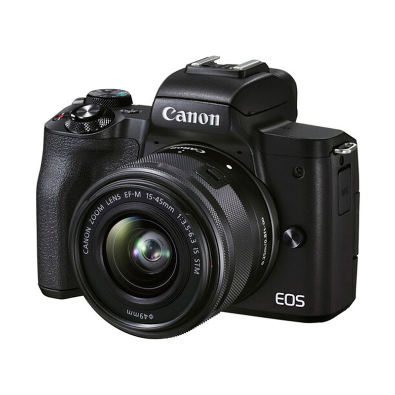 Cámara digital negra Canon EOS M50 Mark II 15-45 mm de 24.1 mp