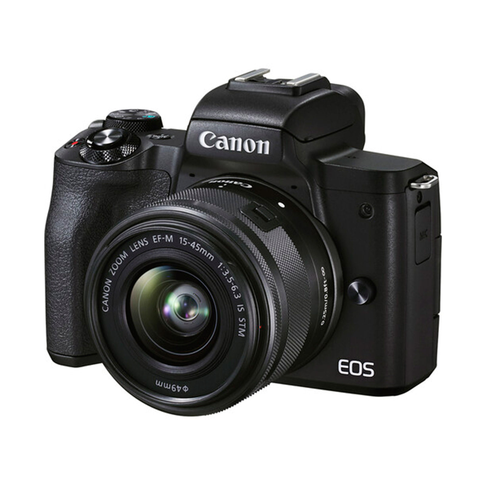 Cámara digital negra Canon M50 Mark II 15-45 mm de 24.1 mp
