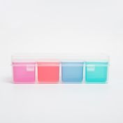 Organizador de 6.5 x 23 x 6 cm con 4 cajas multicolor