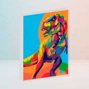 Kit de pintura por números - dinosaurio