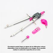 Compás metálico de precisión + 3 piezas (surtido)
