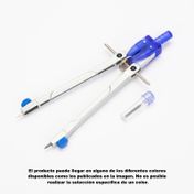 Compás de precisión con mina de repuesto