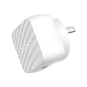 Adaptador de carga de pared tipo C de 18 W, blanco