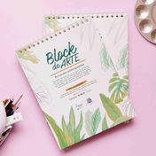 Bloc de arte para acuarelas con 6 plantillas, 20 hojas