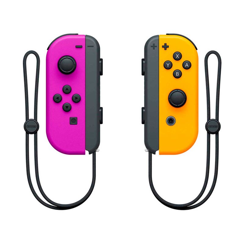 Controles Joy-Con inalámbricos Nintendo Switch, morado y naranja