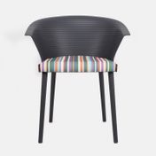 Silla multicolor con espaldar