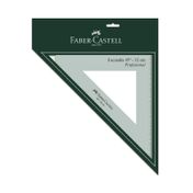 Escuadra Faber Castell gris de 45° y 32 cm