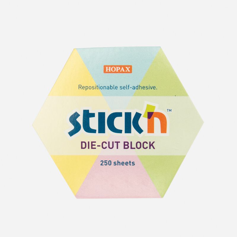notas-adhesivas-stick-n-61-x-70-mm-con-250-hojas-hexagono-colores-pastel-4712759218266