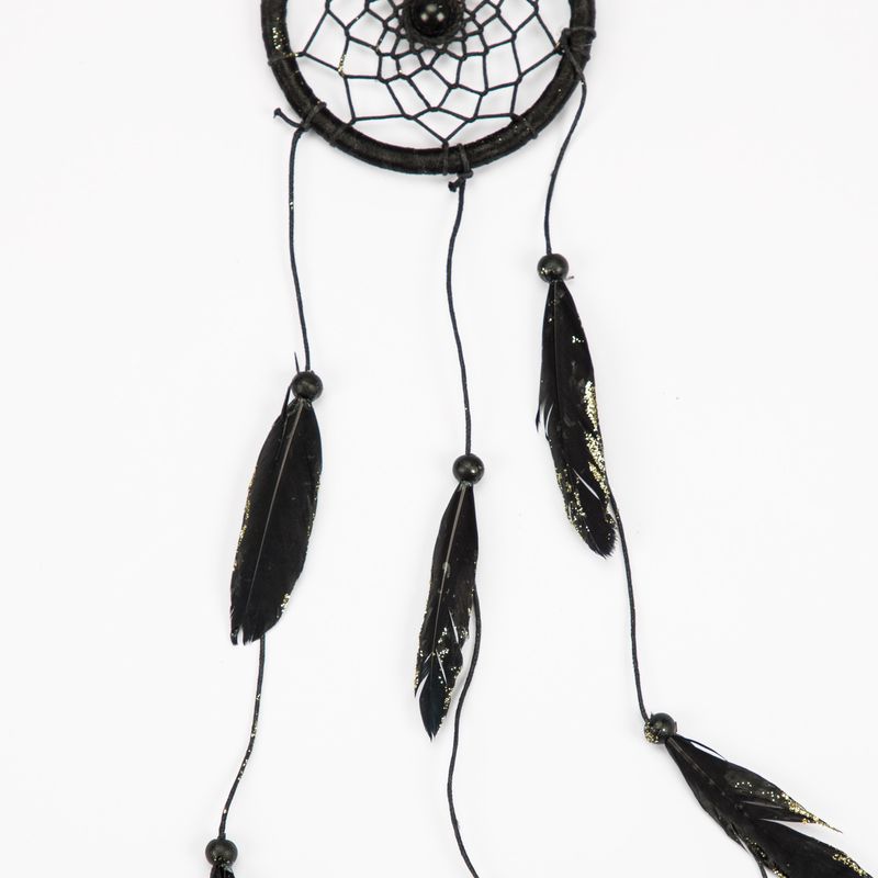 atrapasuenos-de-43-cm-negro-con-plumas-borde-dorado-2-7701016196819