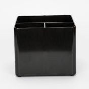 Organizador para escritorio con 3 compartimentos, negro