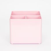 Organizador para escritorio con 3 compartimentos, rosado