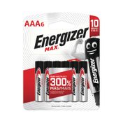 Pila alcalina Energizer Max AAA (6 unidades)