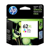Cartucho de tinta HP 62 XL, tricolor