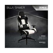 Silla Gamer Zerg II, negra con blanco