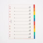 Guías separadoras tamaño carta, colores surtidos