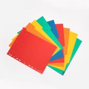 Guías separadoras tamaño carta, colores surtidos